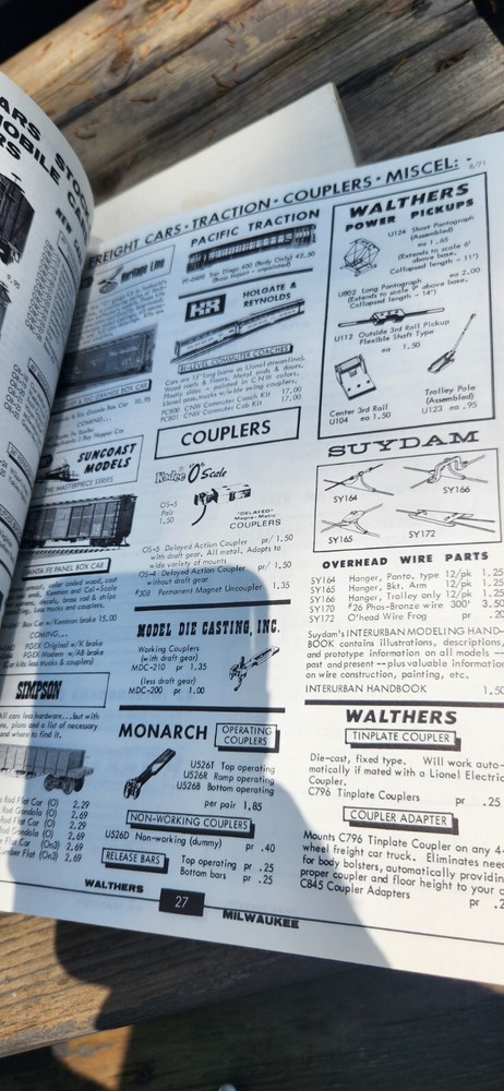 Walthers O Scale Catalog 1972