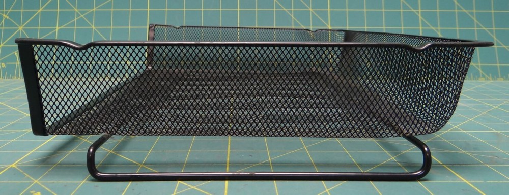 Black Wire Desktop Stackable Document Letter Organizer, Side Load