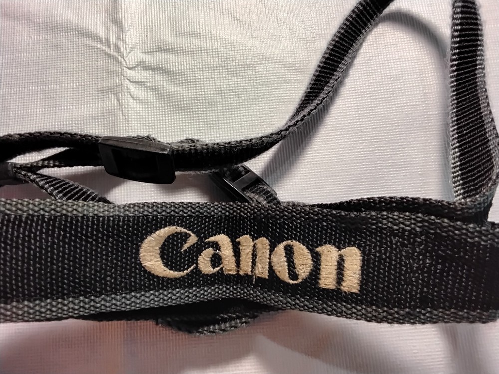 Canon Vintage Black digital Camera Strap