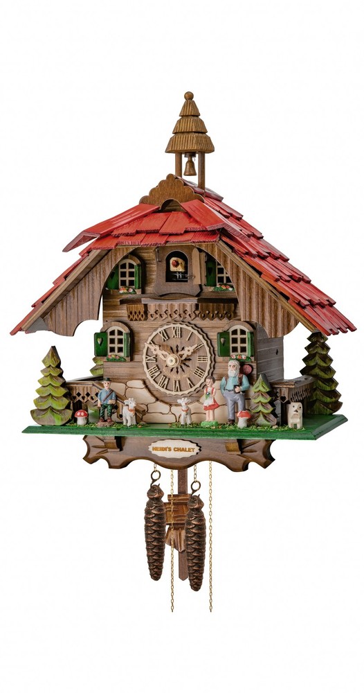 Cuckoo Clock Black Forest house  EN 4443 NEW