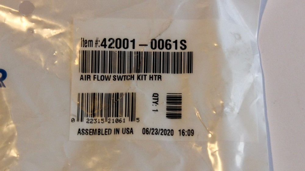 Pentair Genuine Air Flow Pressure Switch Kit for MasterTemp Max-E-Therm