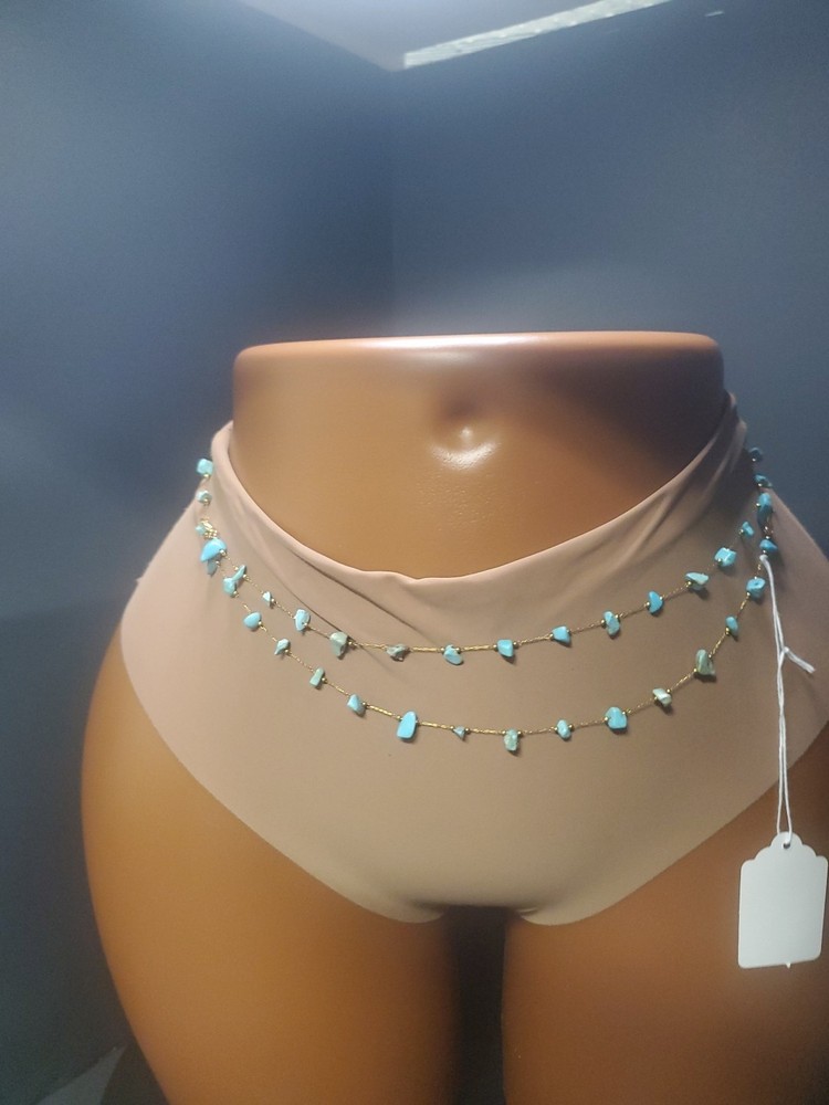 Sky Blue Crystal Waistbeads