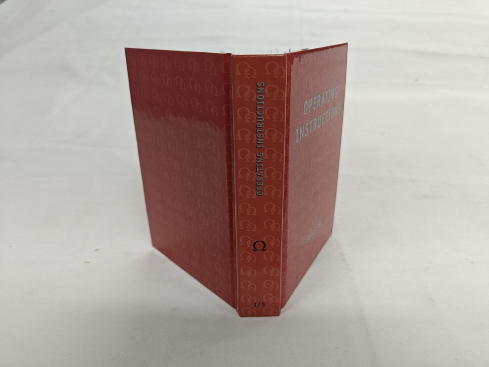 Omega Operating Instructions Book 1/5 Hardcover