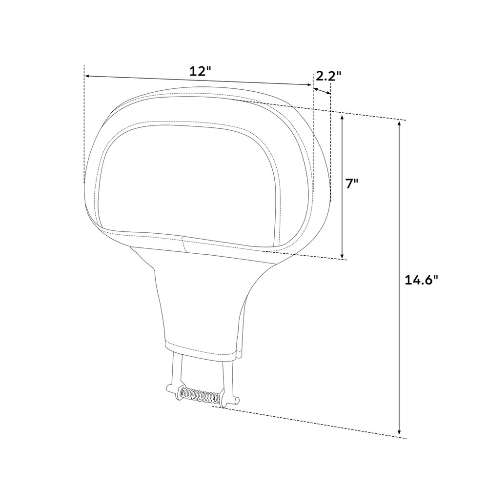 Detachable Front Driver Backrest & Mounts Fit For Harley Touring 2009-2023