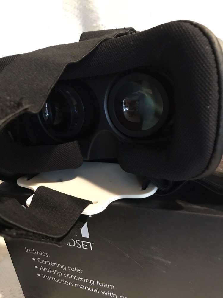 BNEXT VR Headset - Universal Virtual Reality Goggles - iPhone & Android Red EUC