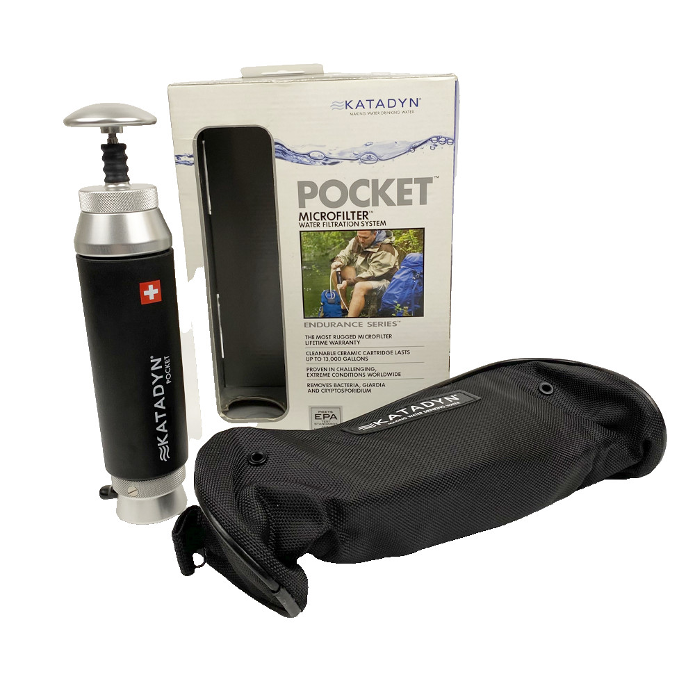 Katadyn Silver Embedded Ceramic Anti Microbial Pocket Water Filter 10k Gallons