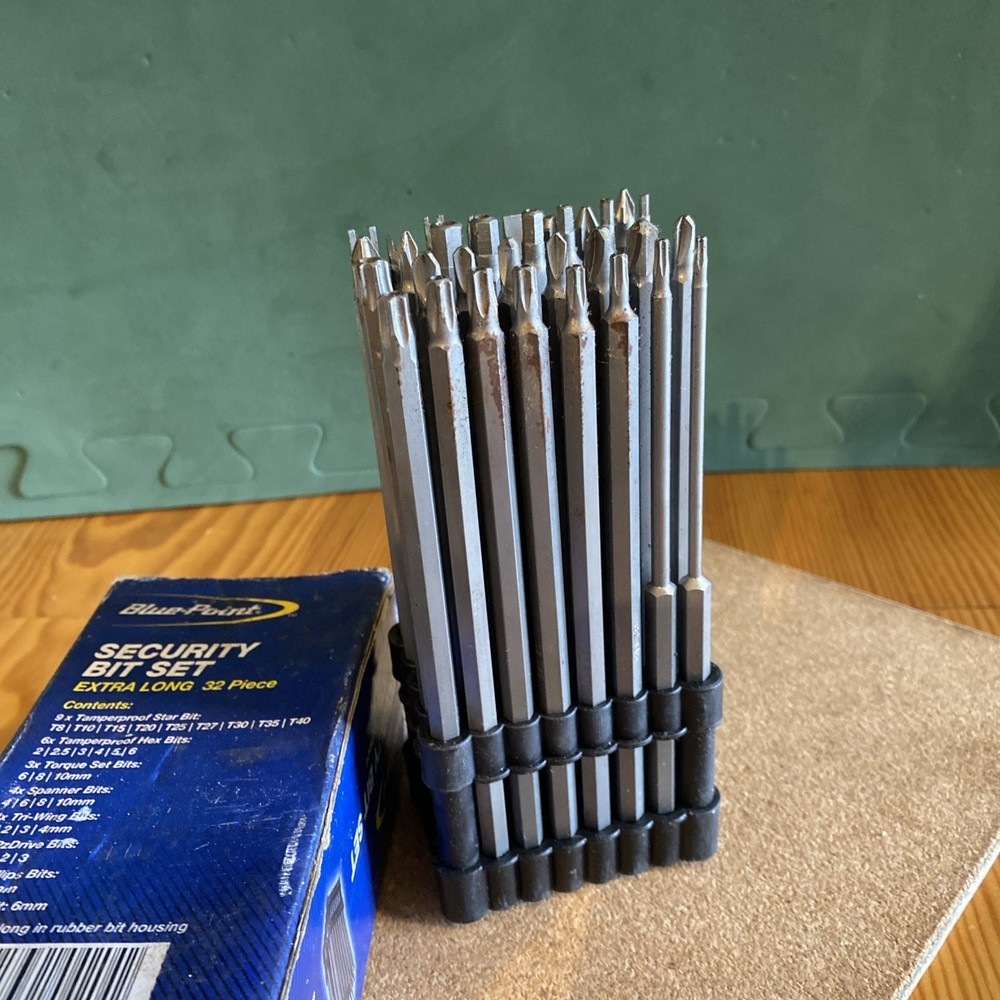Blue Point - 32 Piece Extra Long Security Bit Set - LTS 4204