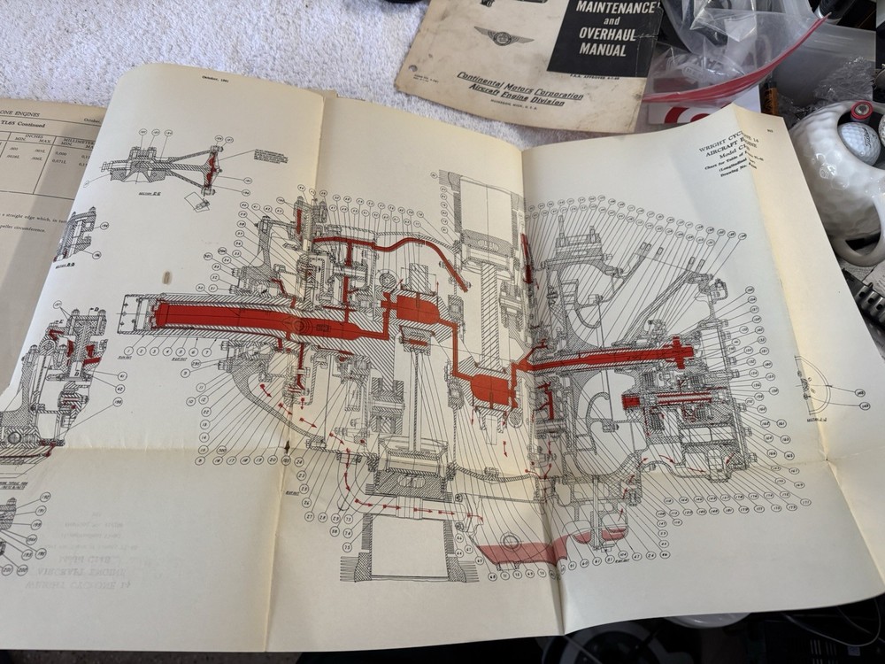 Wright Cyclone 14 Aircraft Engine Reference Book Diagrams Instructions 1940