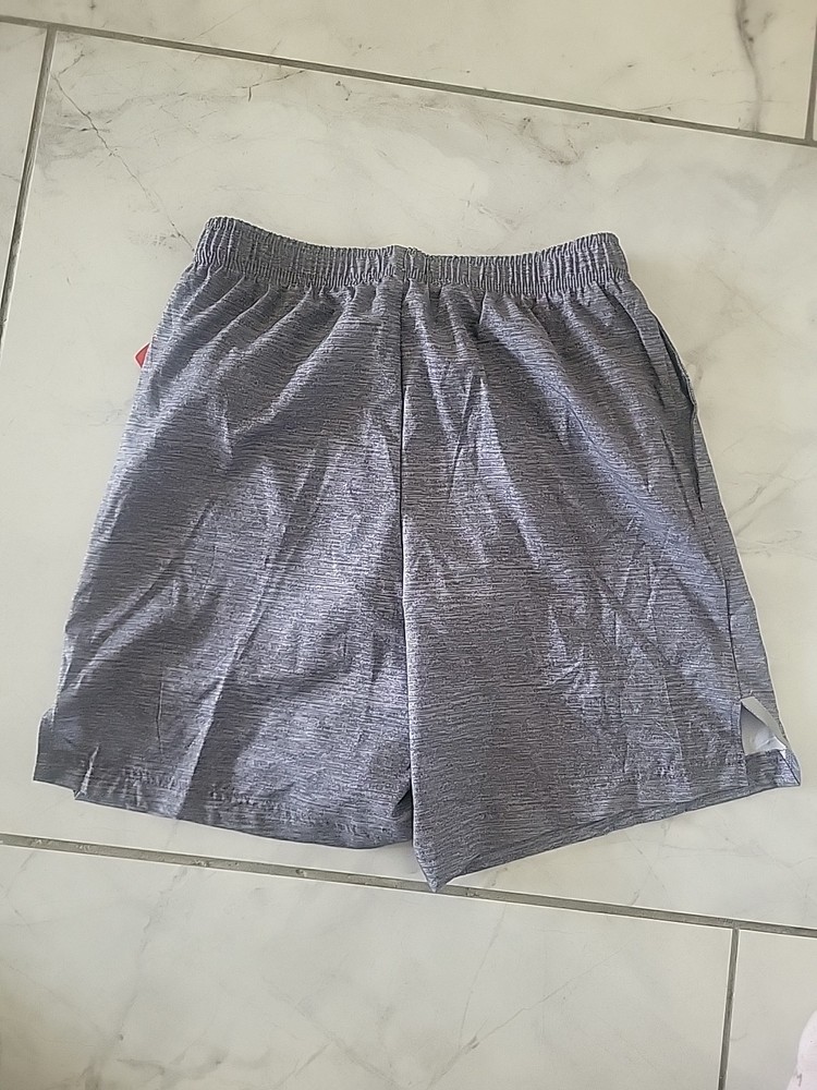 BCG Running Shorts Mens Small Grey Lined Athletic Draw String Elastic Waist