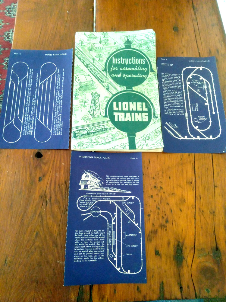 1951 Lionel Trains Instructions For Assembling And Operating Booklet, Plus Plans