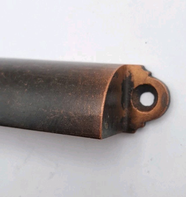 Antique Bin Pull Apothecary Drawer Pull Handle Old Vintage Cast Brass Hardware
