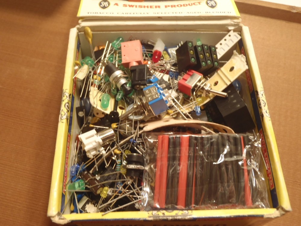 ONE POUND MISC. ELECTRONICS AND HARDWARE AS PICTURED