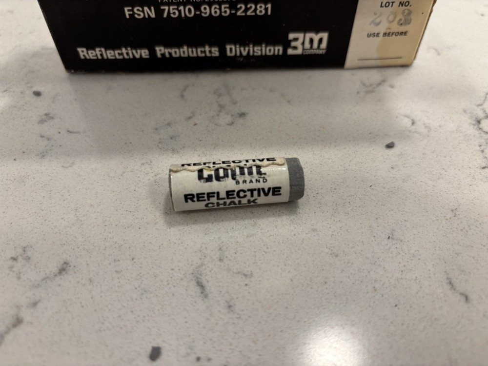 Codit Reflective Chalk Crime Scene Forensic Marking 3M Full Box 20