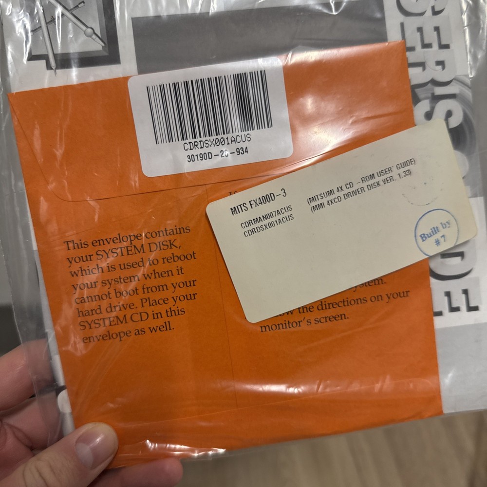 Gateway 2000 4x IDE CD-ROM - System Disk And User Guide ONLY New Sealed