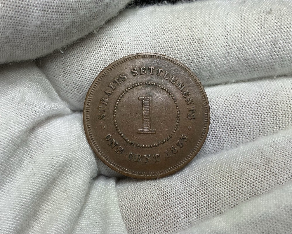 STRAITS SETTLEMENTS 1873 1 CENT KM9 B228