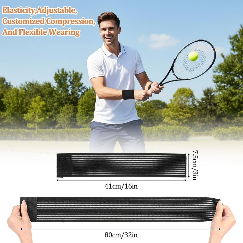 4 Pcs Elastic Wrist Straps Wrist Compression Bandage Wrist Wraps Adjustable B...