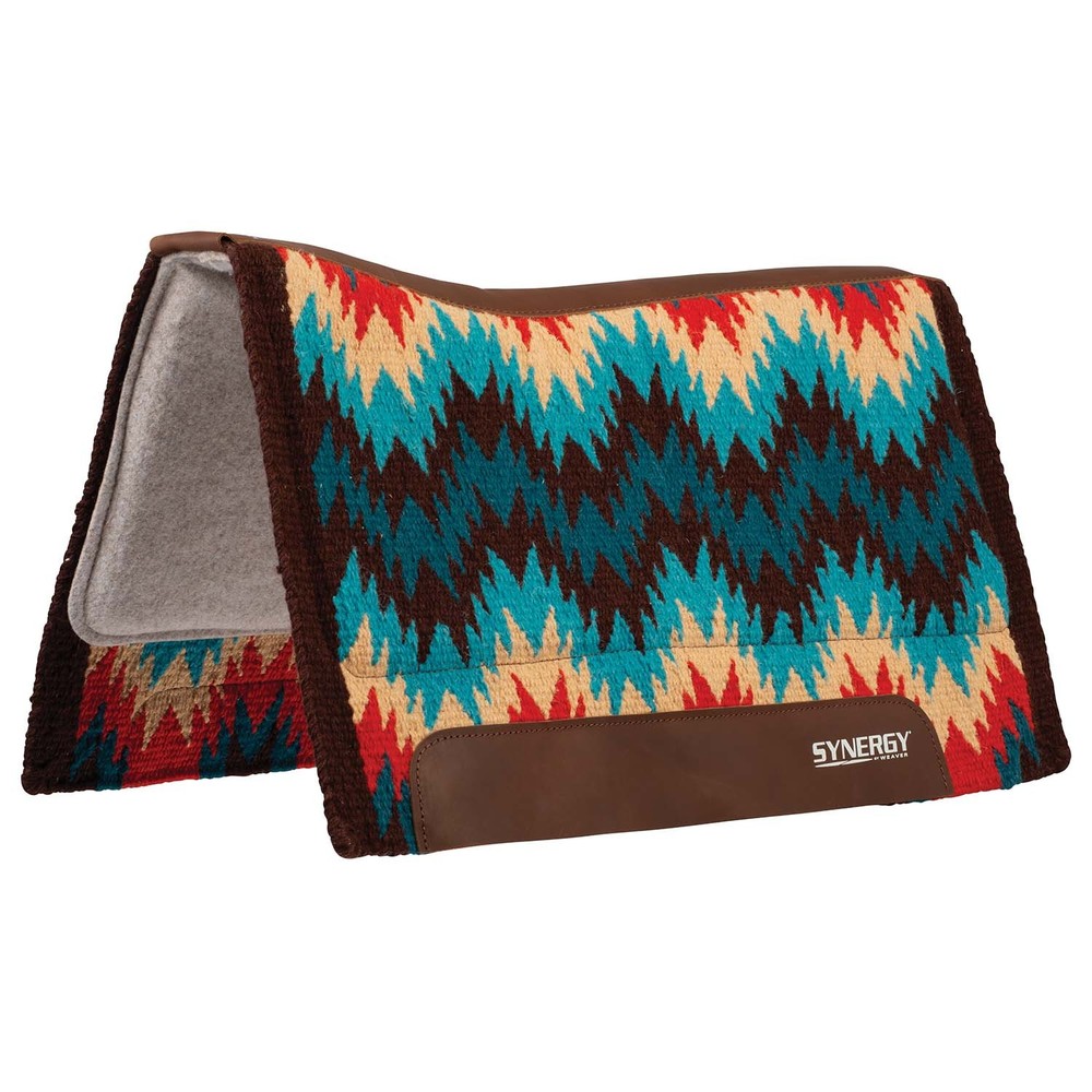 Weaver Synergy Contoured Performance Wool and Felt "Stampede" Saddle Pad