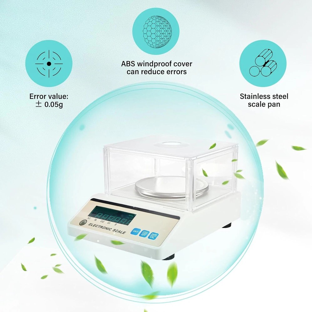 Lab Scale 3000g x 0.01g High Precision Electronic Analytical Balance Sensitive U