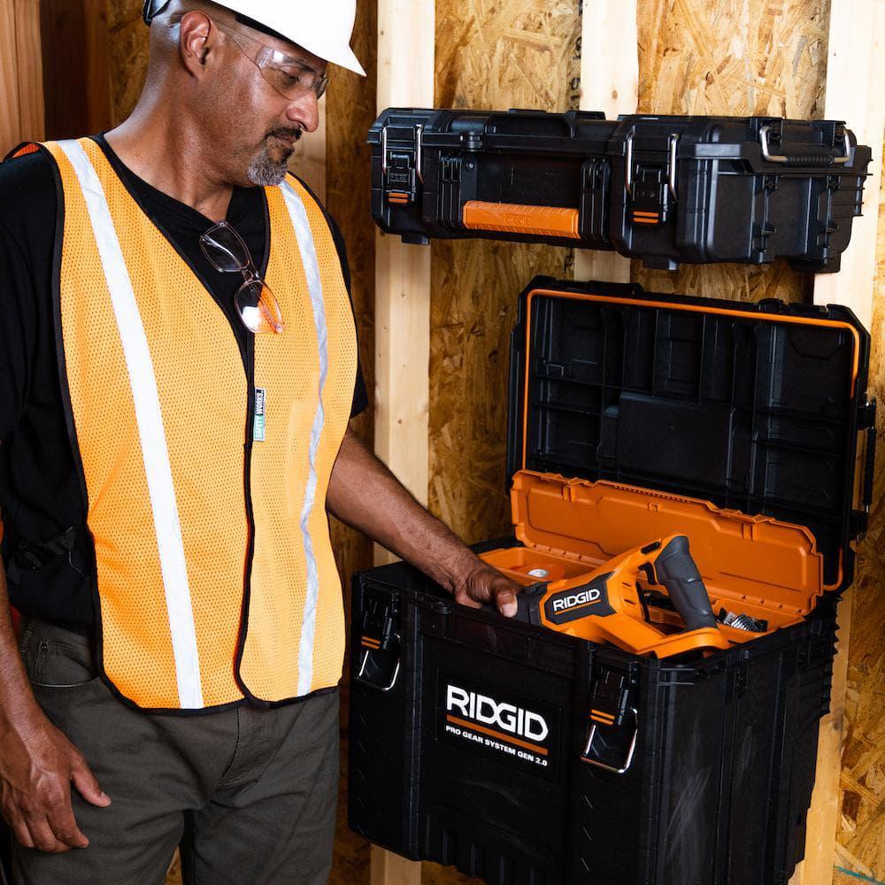 RIDGID 2.0 Pro Gear System Power Tool Case and Storage Tool Box