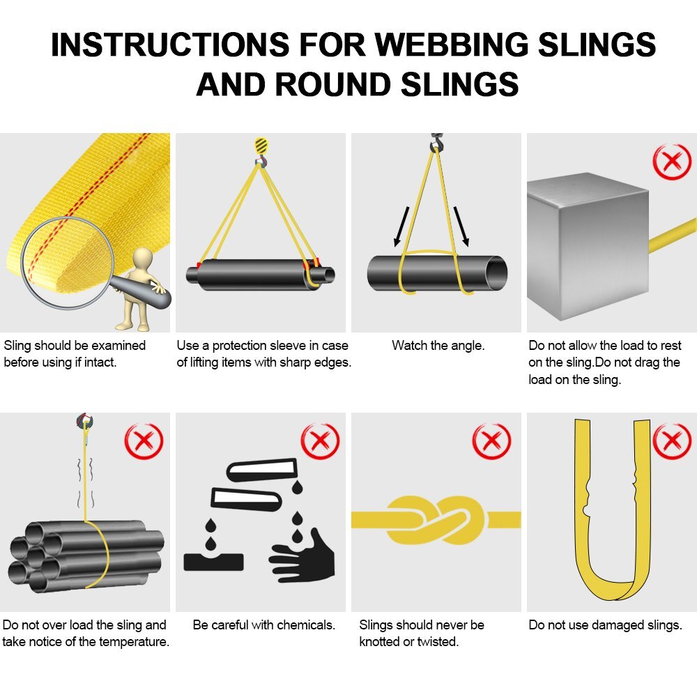 6' x 2" Tow Strap Holds 9000 Pounds Breaking Force & 3000 Pounds Pulling Force