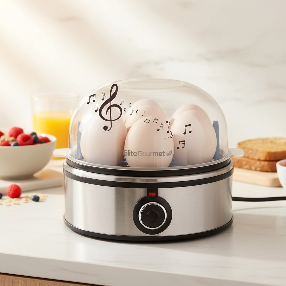 Versatile 7-Egg Electric Egg Cooker - Perfect Soft, Medium, and Hard-Boiled Eggs