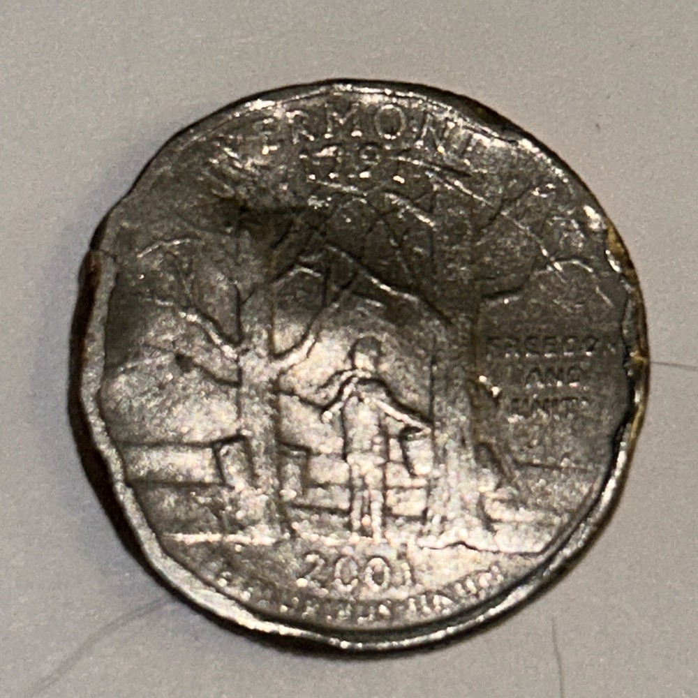RARE 2001 Vermont Quarter **MULTIPLE ERRORS**