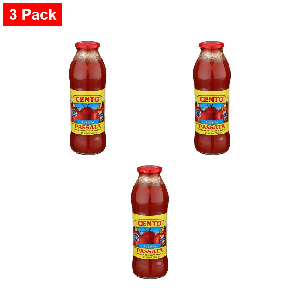 Cento Rustica Passata Tomatoes 24 oz  - 3 Packs