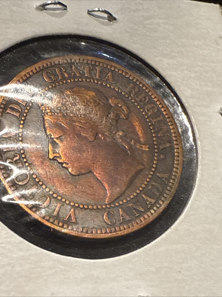 1893 Canada One Cent CH Beautiful Toned Brown
