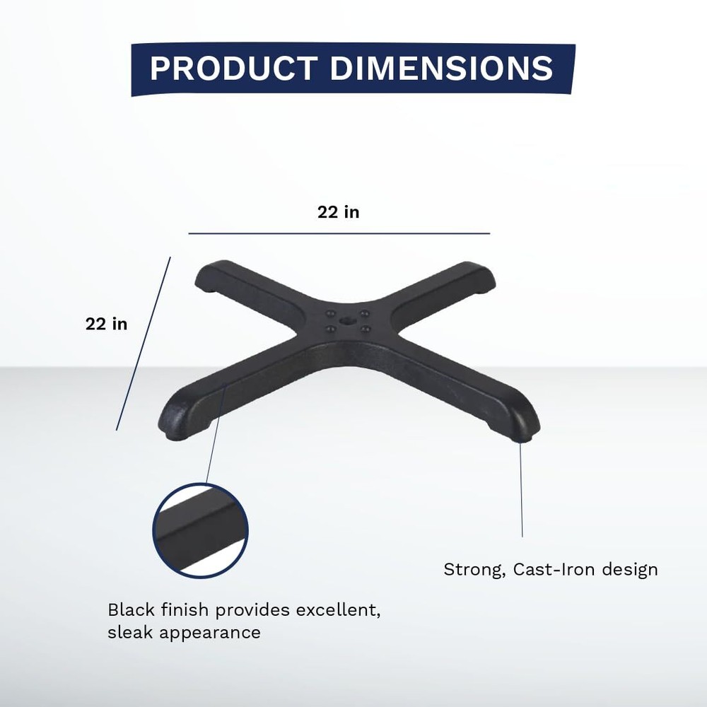 CenPro Commercial 22"x22" Table Base