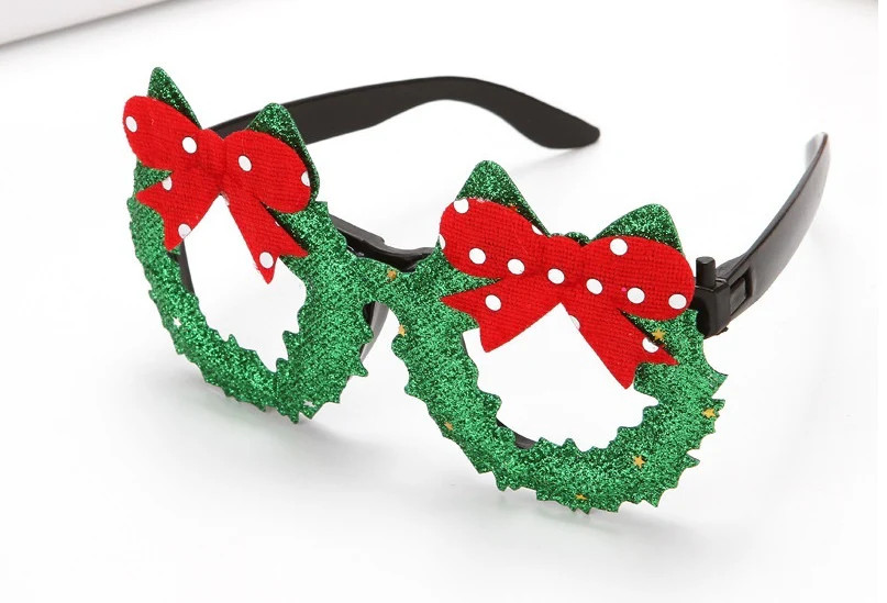Green and Red bow glasses
