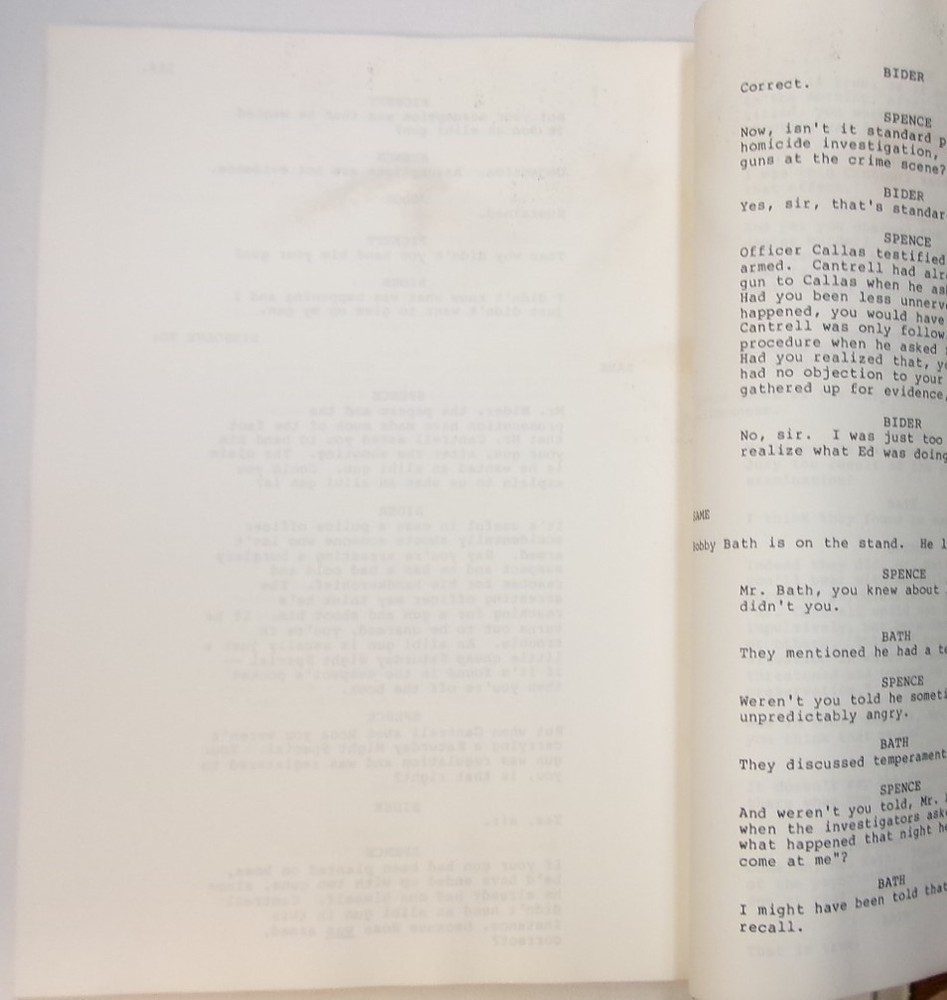 CANTRELL: Screenplay by Larry McMurtry First Revised Draft 1984 Unproduced