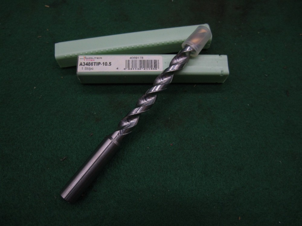 Walter 10.5mm Through Coolant Drill A3486TIP-10.5