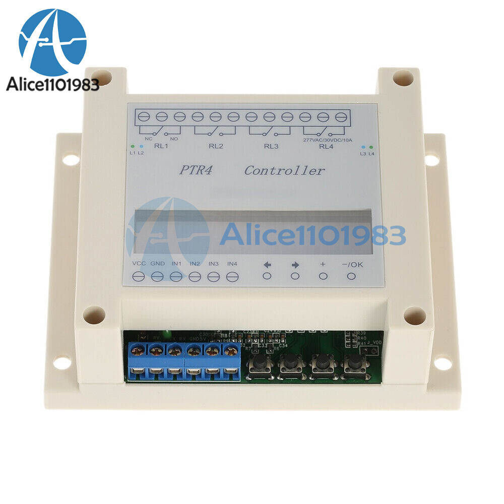 4 Channel Programmable Digital Time Relay Timer Controller Delay Switch Module