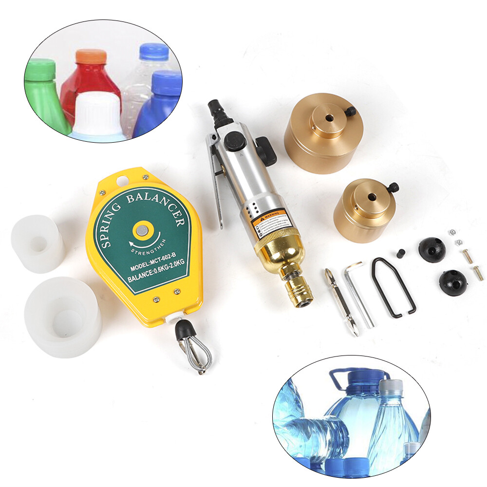 Handheld Bottle Pneumatic Capping Machine Screw Cap Capper Sealing Sealer Tool