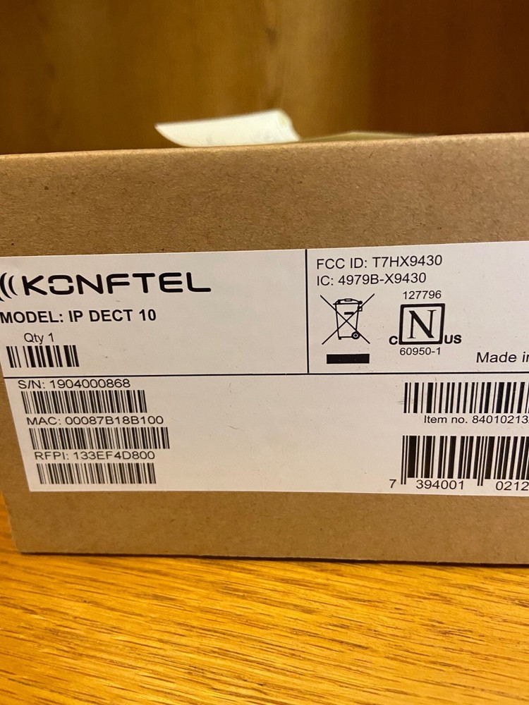 Konftel IP Dect 10 Wireless VoIP phone base station