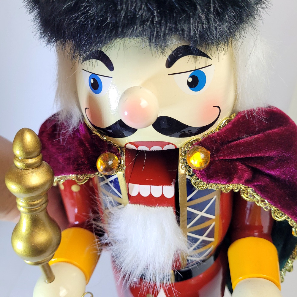 Vintage Nutcracker Christmas Red Green Small Nuts Hanging