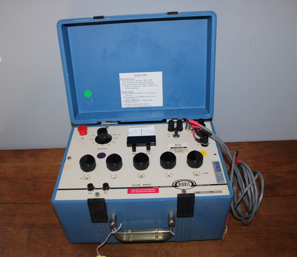 Biddle Instruments 72-439 Direct Circuit Kelvin Bridge (UNTESTED)