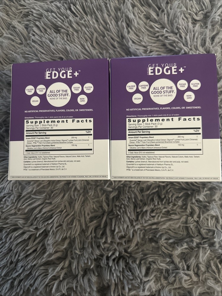 2 Pack Amare Global Edge + Grape