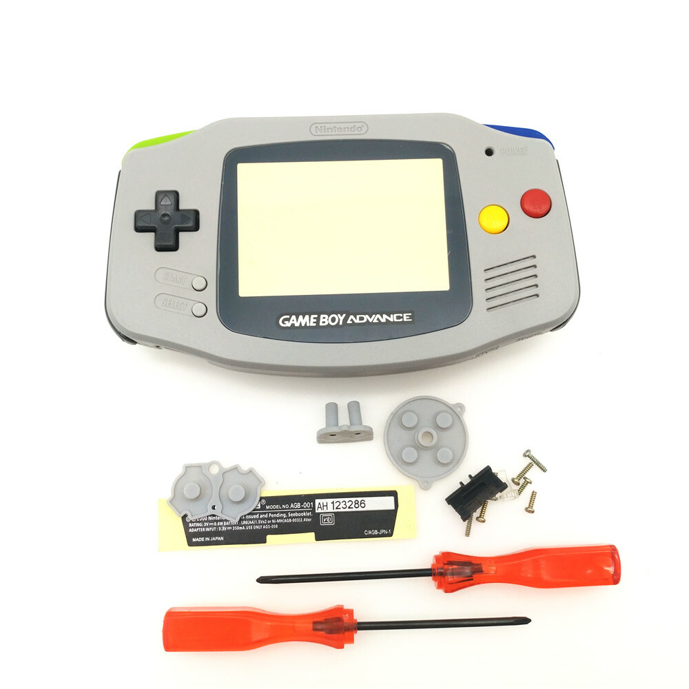 V2 IPS Backlight Backlit LCD For Game Boy Advance GBA and Pre-cut Shell Case