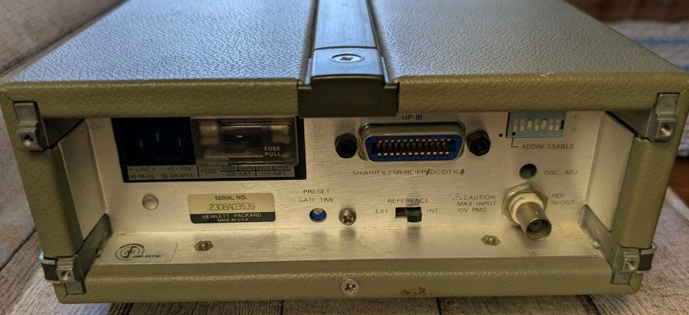 HP 5316A Universal Counter Powers On