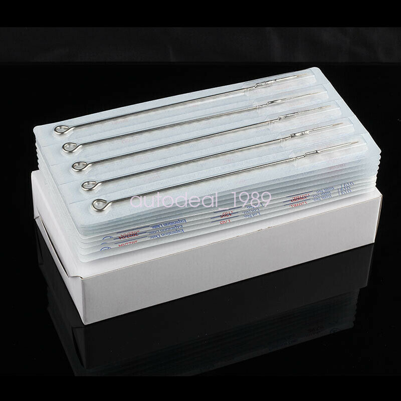 100Pcs Mixed 10 Models Bundle Tattoo Needles Tips Pins Lining Shading RL RS M1