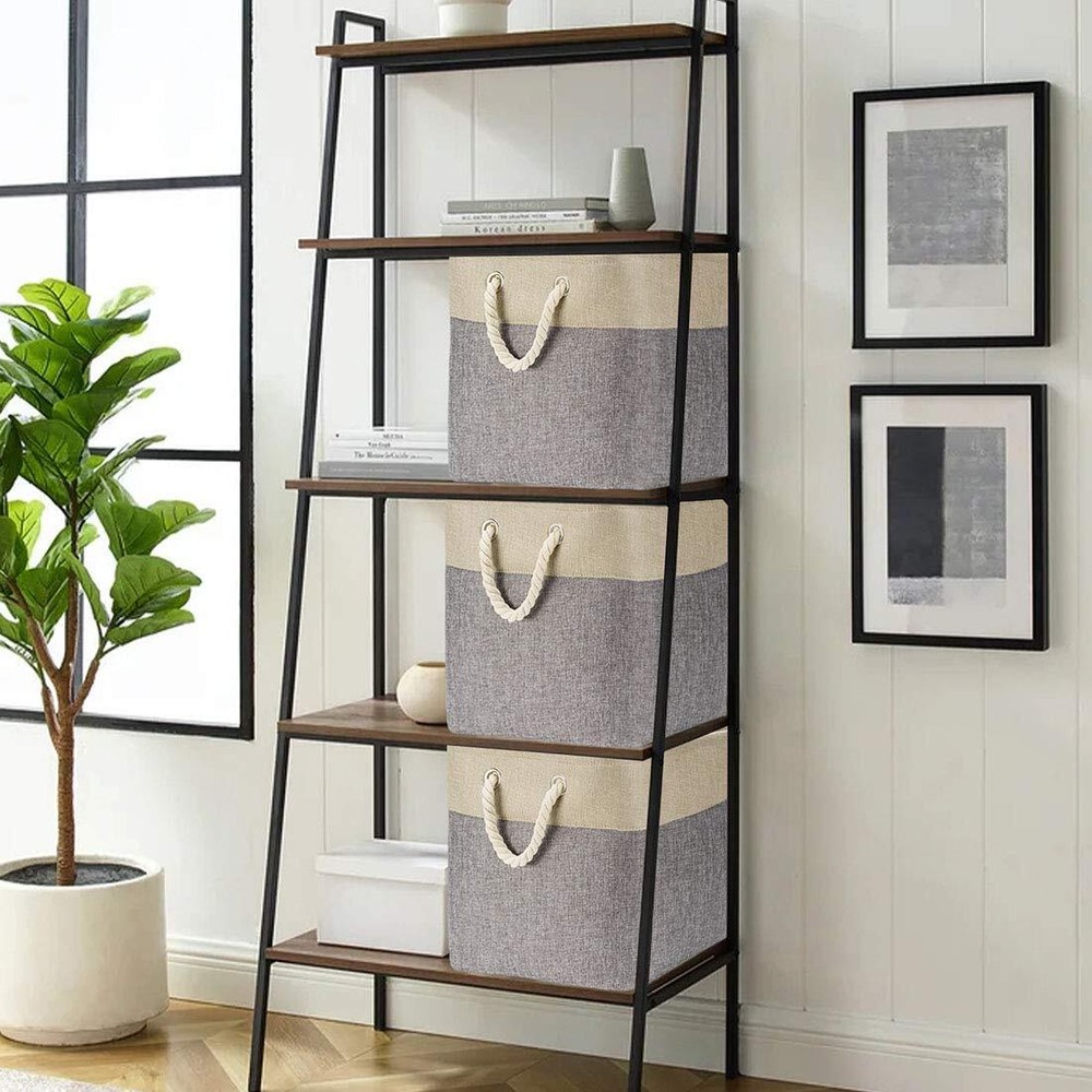 3pack Large Foldable Storage Binscollapsible Sturdy Cationic Fabric Organizing