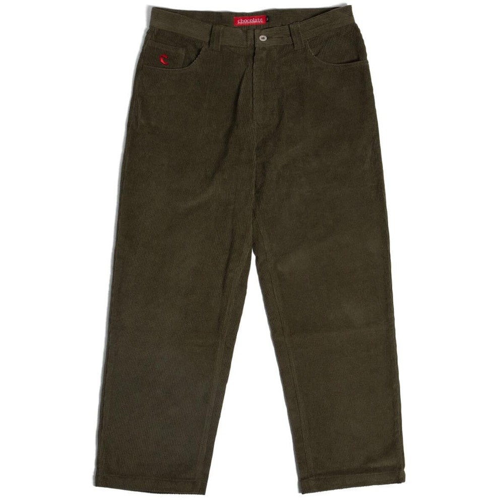 Chocolate Cord Pants - Olive - 28
