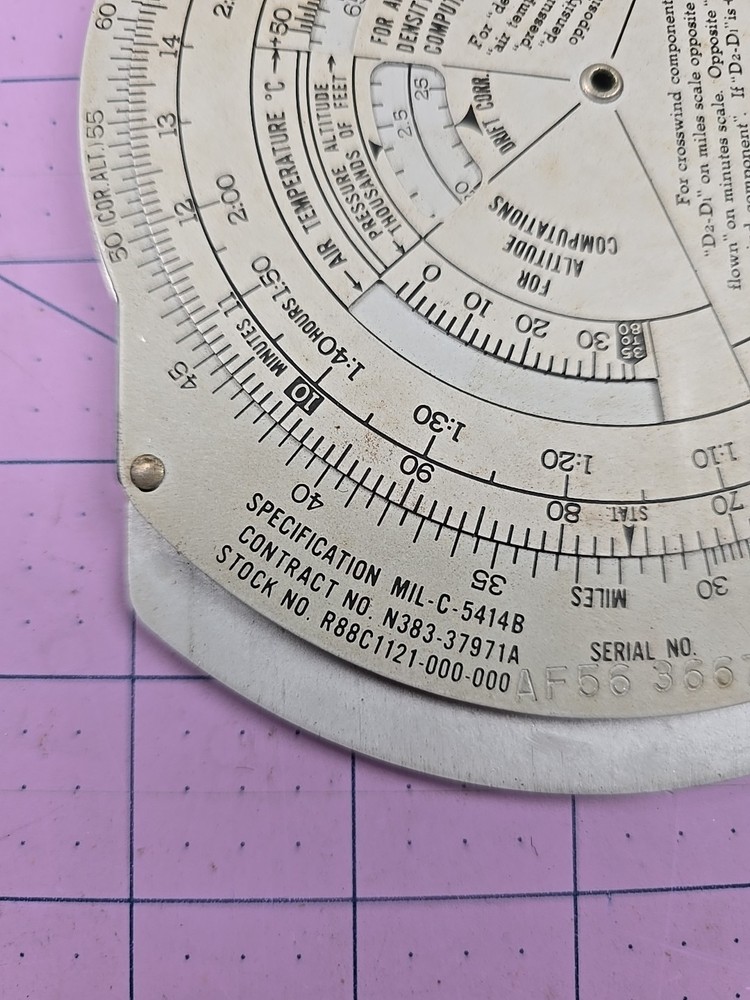 USAF Air Navigation Slide Calculator # MB-4 Navigation & Dead Reckoning w/ Case