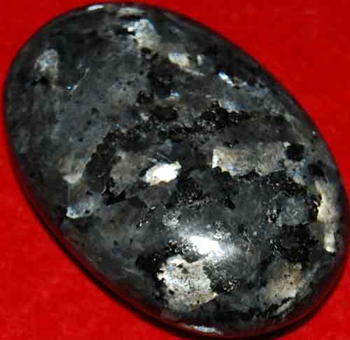 Larvikite Soap-Shaped Palm Stone #4