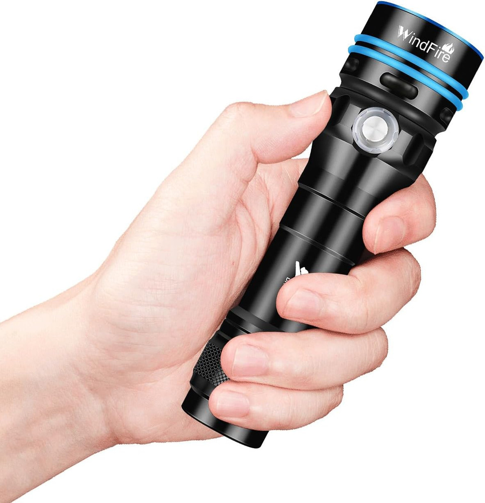 Scuba Diving Flashlight - Super Bright LED Dive Light by , IPX8 Waterproof 50 M