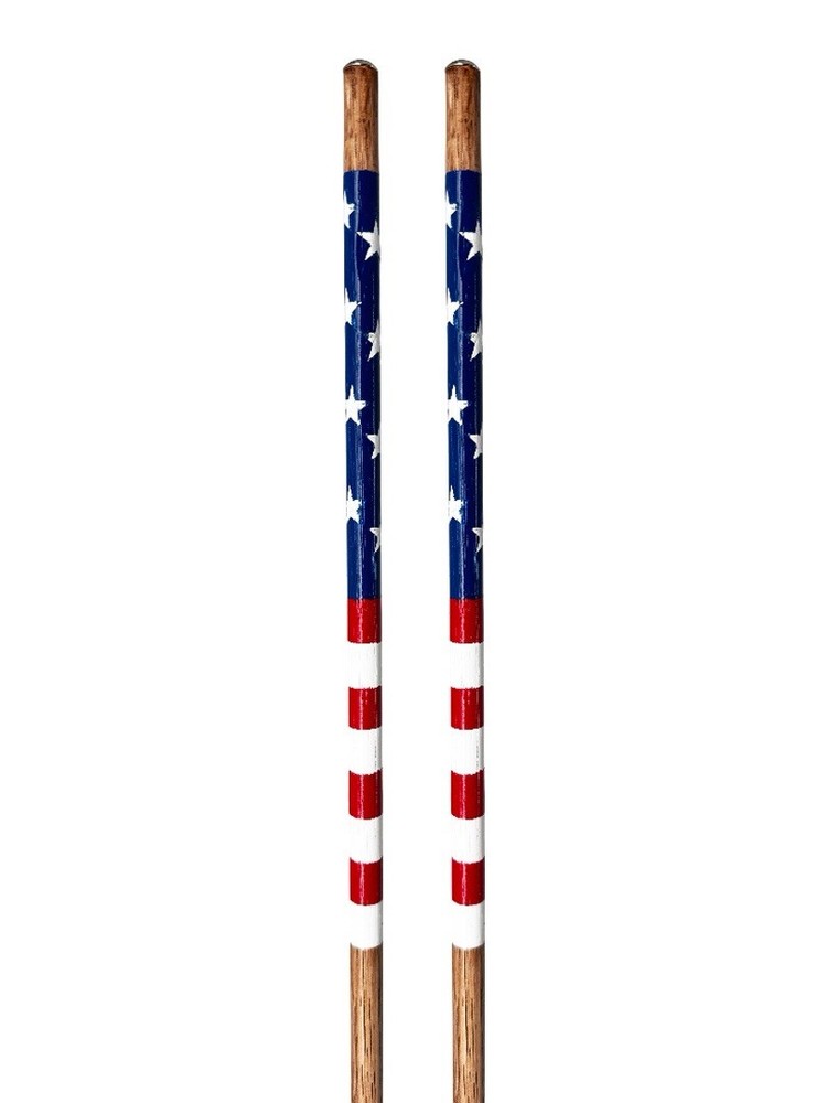 Golf Hickory Alignment Sticks USA Red White Blue