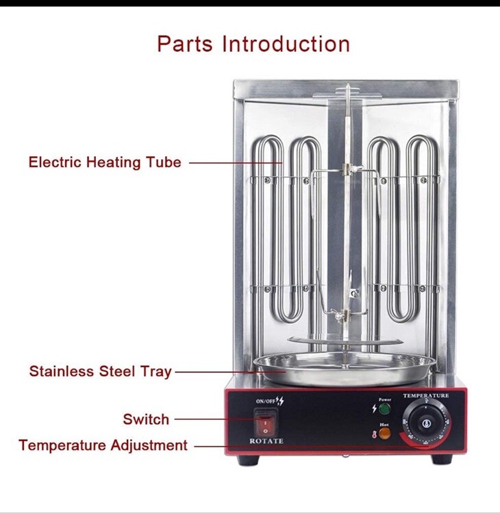 Zz Pro Electric Vertical Broiler Shawarma