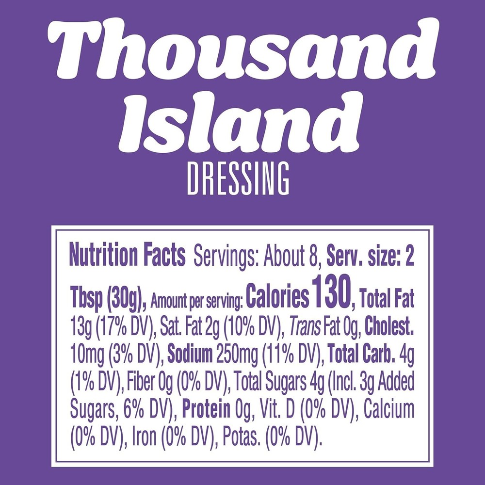 •*.Kraft Dressing 🥗 Thousand Island 🥪 8 oz•.*