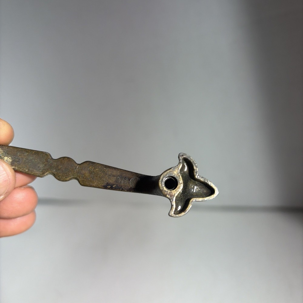 Antique Vintage Victorian Single Brass Drawer Pull Handle